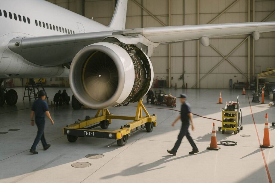 aircraft engine stand